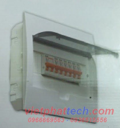 Tủ điện âm tường mặt nhựa E4FC 2/4L giá rẻ nhất - Phương Minh