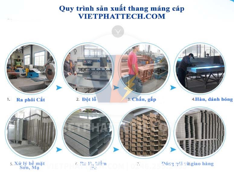Máng cáp 75x50 sơn tĩnh điện | Vietphattech – Nhỏ gọn, bền đẹp, giá tốt 5