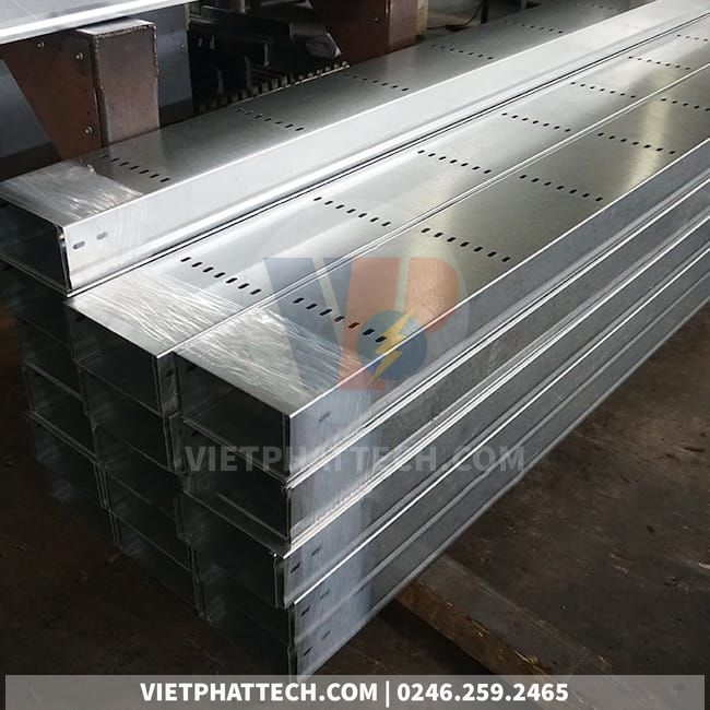 Máng Cáp Mạ Kẽm – Cable Trunking mạ kẽm điện phân và mạ kẽm nhúng nóng 14 Máng cáp mạ kẽm
