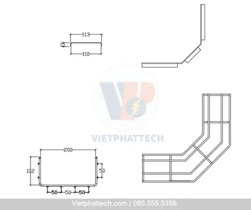 Co lên máng lưới Việt Phát tech